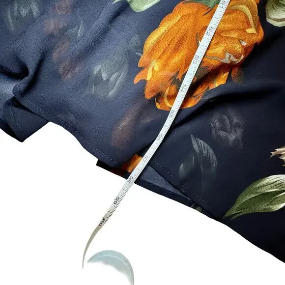 Baltic Born Olivia Midnight Navy Floral Maxi Dress Women's Medium Boho Cottage - Picture 6 of 16